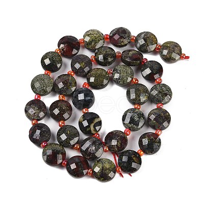 Natural Dragon Blood Beads Strands G-B094-A21-01-1