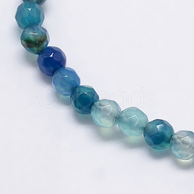 Natural Agate Round Beads Strand G-L084-4mm-07-1