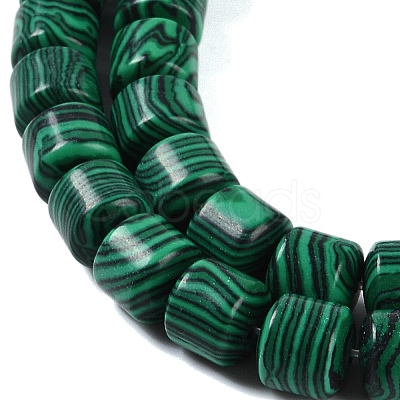 Synthetic Malachite Beads Strands G-L604-E04-01-1