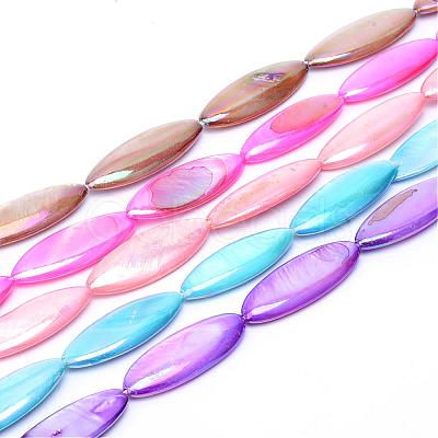 Natural Freshwater Shell Bead Strands SHEL-S253-09-1