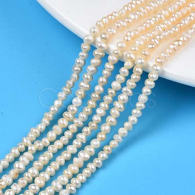 Natural Cultured Freshwater Pearl Beads Strands PEAR-N013-03B-1