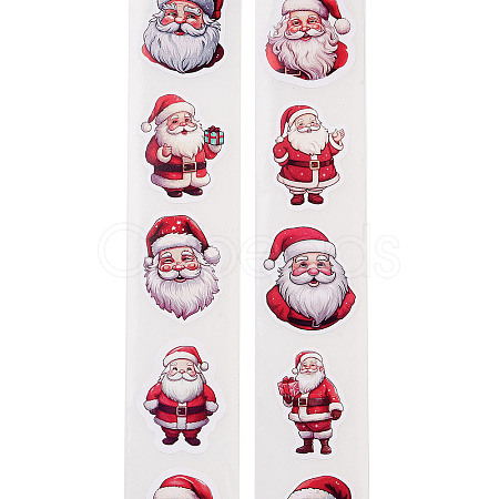 Christmas Round with Word Roll Stickers DIY-S045-01D-1