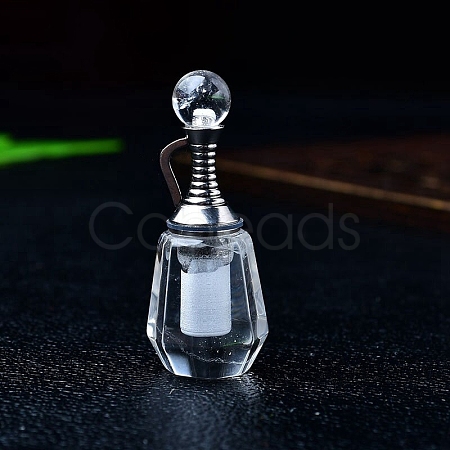 Natural Quartz Crystal Perfume Bottles PW-WGACEC4-06-1