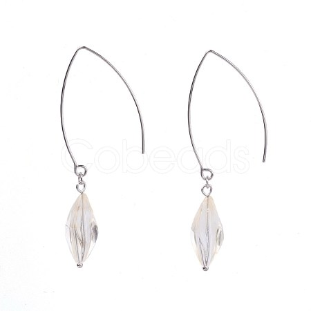 Acrylic Beads Dangle Earrings EJEW-JE02815-01-1