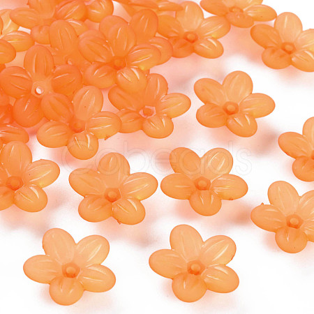 Frosted Acrylic Bead Caps MACR-S371-08A-724-1
