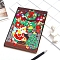 DIY Diamond Painting Notebook Kits, Including Acrylic Rhinestones Bag, Diamond Sticky Pen, Tray Plate and Glue Clay, Christmas Tree, 210x150mm