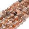 Natural Sunstone Beads Strands, Nuggets, Tumbled Stone, 7~13x4.5~10x4.5~10mm, Hole: 1.2mm, about 44~46pcs/strand, 15.08~16.14 inch(38.3~41cm)