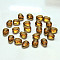 K9 Glass, Imitation Austrian Crystal Beads, Grade AAA, Faceted, teardrop, Sienna, 8x6x3.5mm, Hole: 0.7~0.9mm