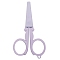 Stainless Steel Scissors, Embroidery Scissors, Sewing Scissors, with Plastic Handle, Lilac, 106x63mm