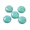 Dyed Synthetic Turquoise Cabochons, Flat Round, 27~28x6~8mm