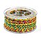 Braided Nylon Cord, for Jewelry Making, Round, Yellow, 5mm, about 8.75 Yards(8m)/Roll