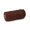 Cotton String Threads for Crafts Knitting Making, Coconut Brown, 3mm, about 109.36 Yards(100m)/Roll