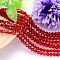 Faceted K9 Glass, Imitation Austrian Crystal Bead Strands, Grade AAA, Bicone, Red, 5x5mm, Hole: 0.7~0.9mm, about 80pcs/strand, 15.7 inch