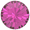 Preciosa&reg MAXIMA Crystal Round Stones, Czech Crystal, Dura Foiling, Round(431 11 615 Chaton), 70350 Fuchsia, SS10/PP21(2.7~2.9mm)