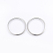 Tarnish Resistant 201 Stainless Steel Linking Rings, Ring, Stainless Steel Color, 20x0.8mm, 17mm Inner Diameter