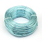 Round Aluminum Wire, Bendable Metal Craft Wire, Flexible Craft Wire, for Beading Jewelry Doll Craft Making, Pale Turquoise, 22 Gauge, 0.6mm, 280m/250g(918.6 Feet/250g)