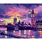 Night View of The Seine Theme DIY Diamond Painting Kit, Including Resin Rhinestones Bag, Diamond Sticky Pen, Tray Plate and Glue Clay, Living Room, Bedroom Decoration, Colorful, 300x400mm