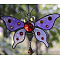 Metal Wind Chime, for Garden Outdoor Hanging Decoration, Butterfly, 350mm