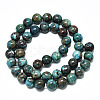 Natural Chrysocolla Beads Strands G-R485-10-8mm-2