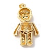 Rack Plating Brass Micro Pave Cubic Zirconia Pendants KK-R144-13G-3