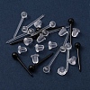 200Pcs 2 Colors Eco-Friendly Plastic Stud Earring Findings KY-YW0001-19-2