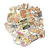 50Pcs 50 Styles Paper Shiba Inu Dog Cartoon Stickers Sets STIC-P004-23E-2