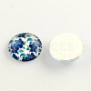 Half Round/Dome Floral Pattern Glass Flatback Cabochons for DIY Projects X-GGLA-Q037-12mm-M49-2