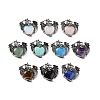 Natural & Synthetic Mixed Gemstone Pendants G-A207-03AS-1