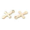 304 Stainless Steel Tiny Cross Charms STAS-H149-01G-2