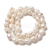 Natural Baroque Pearl Keshi Pearl Beads Strands PEAR-K004-33-8