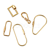  Unisex Pure Handmade Brass Key Rings & Screw Carabiner Lock Charms KEYC-TA0003-06-2