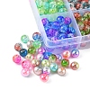 360Pcs 12 Style Rainbow ABS Plastic Imitation Pearl Beads OACR-YW0001-02-2