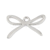 Rack Plating Bowknot Alloy Pendants PALLOY-F018-01P-1