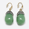 Natural Jade Earrings EJEW-T004-02D-1