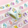 Round Paper Cat in Cup Cartoon Sticker Rolls X-PW-WG36611-01-5