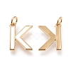 Brass Enamel Pendants KK-R139-04K-2