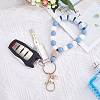 Silicone Round Beaded Keychain Wristlet KEYC-SW00006-04-4