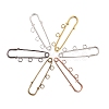 30Pcs 6 Colors Iron Safety Pins IFIN-CJ0001-56-6
