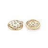 Brass Micro Pave Clear Cubic Zirconia Charms KK-S356-678-2