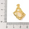 Rack Plating Brass Micro Pave Cubic Zirconia Pendants KK-K293-31G-3