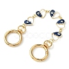 Alloy Evil Eye Enamel Link Bag Extender Chains AJEW-BA00132-03-1