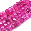 Dyed Natural Agate Beads Strands X-G-F583-12C-1