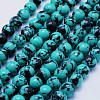Synthetic Turquoise Beads Strands G-F531-8mm-J01-1