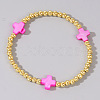 Summer Vacation Style Brass and Cross Shell Bead Bracelet for Women SV5918-1-1