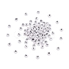 100Pcs 2 Style White Acrylic Enamel Beads SACR-YW0001-03-2