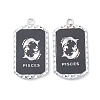 Alloy Twelve Constellations Series Big Pendants PALLOY-O107-01P-12-1