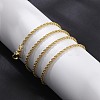 2mm Brass Rope Chain Necklaces for Men Women NJEW-G160-18G-3