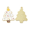 Christmas Alloy Enamel Pendants ENAM-D050-13B-02G-1