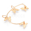 Butterfly Crystal Rhinestone Cuff Earrings for Girl Women Gift EJEW-F275-02B-G-2