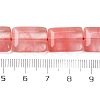 Cherry Quartz Glass Beads Strands G-L605-E02-01-5